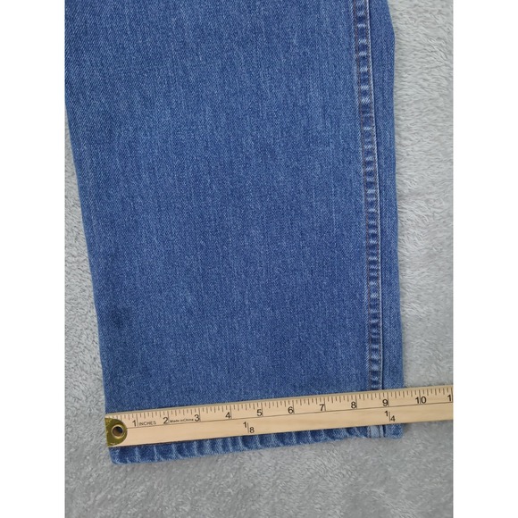 Harley Davidson Womens‎ Bootcut Blue Jeans Size 16 High Rise 35X30.5 Y2K - Picture 16 of 16